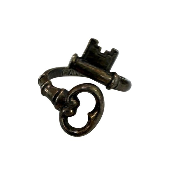 Vintage Avon Sterling Silver Secret Key Wrap Ring Size 9 Retro, Mid-Century, 925 - Picture 3 of 8